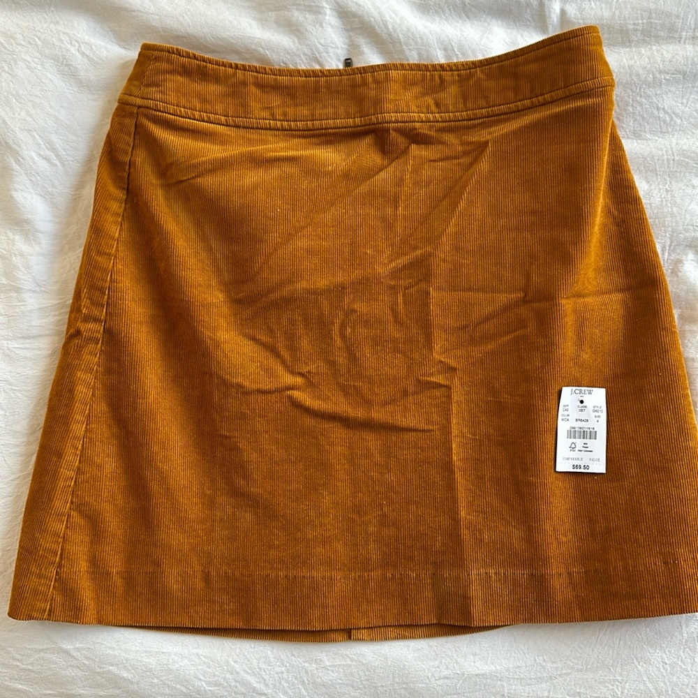 Jcrew size 4 mid corduroy skirt. New never worn